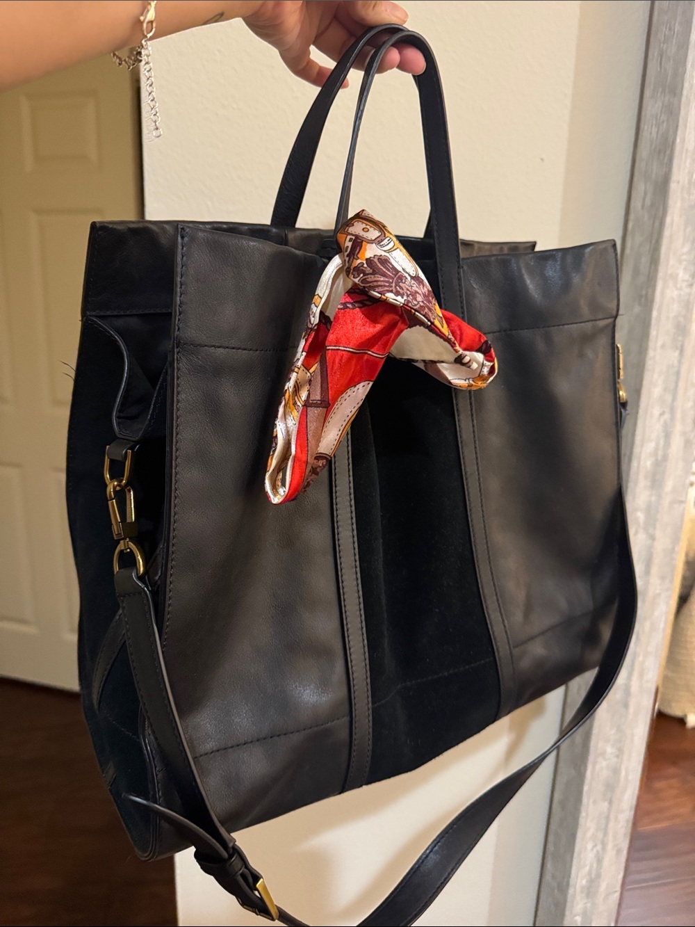 Fossil Black Leather Bag